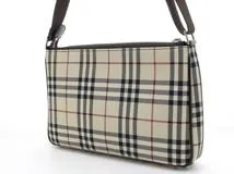 BURBERRY バーバリー ショルダーバッグ ノバチェック ベージュ ダーク ...