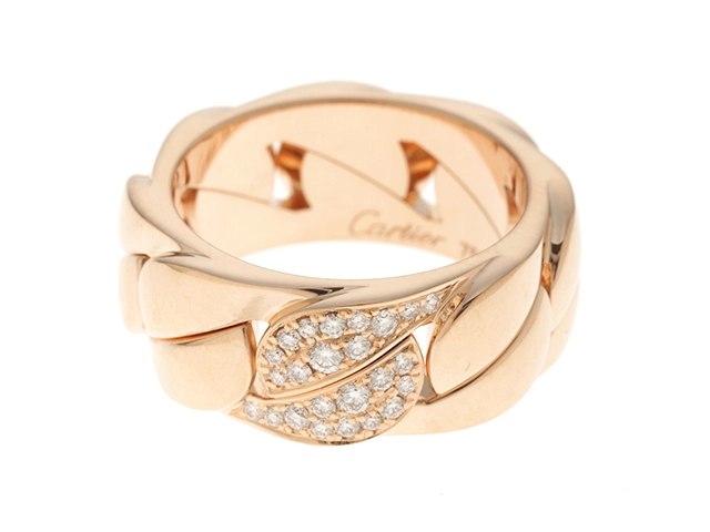 Cartier　カルティエ　ラドーニャリング　指輪　K18PG　ピンクゴールド　ダイヤモンド　14.2g　51号（日本サイズ11号）　【432】