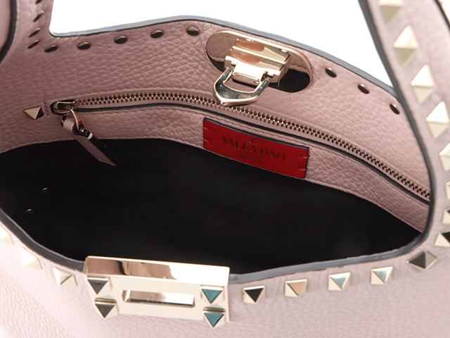 VALENTINO バレンチノ ロックスタッズ スモールホーボーバッグ