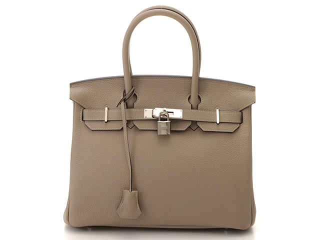 HERMES エルメス バーキン30 トゥルティールグレー トゴ ハンドバッグ 