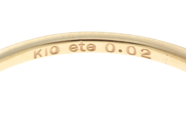 ete エテ 貴金属 宝石 指輪 ブリリアントリング K10イエローゴールド