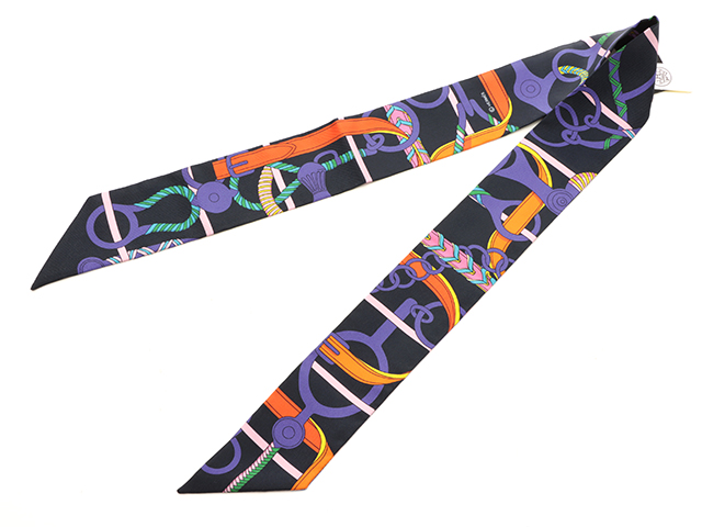 HERMES エルメス トゥイリー PANOPLIE EQUESTRE ブラック マルチカラー