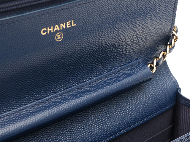 24AW【大人カラーネイビーブルー】◆CHANEL◆チェーンウォレット 楽天市場】シャネル チェーンウォレット ブルーの通販