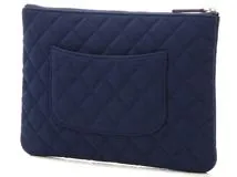 CHANEL シャネル マトラッセ クラッチバッグ ブルー/ゴールド金具 キャンバス【431】2147100379693  の購入なら「質」の大黒屋（公式）