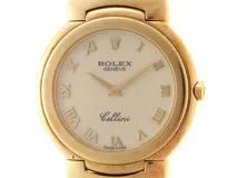 ロレックス ROLEX チェリーニ 6623 E番 メンズ 腕時計 アイボリー 文字盤 K18YG イエローゴールド クォーツ ウォッチ Cellini VLP 90206294