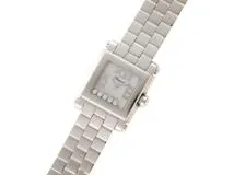 Chopard　ショパール　腕時計　ハッピースポーツ　スクエア　278516-3002　ホワイト文字盤　ダイヤ　ステンレススチール　クオーツ　レディース　（2147100382044）【200】