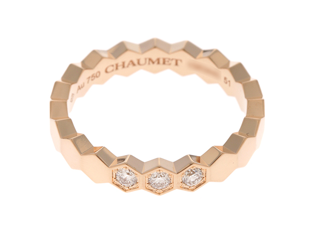 CHAUMET ビーマイラブ ハニカムリング 52サイズ CHAUMET】ショーメ『K18YG ビー マイ ラブ コレクション