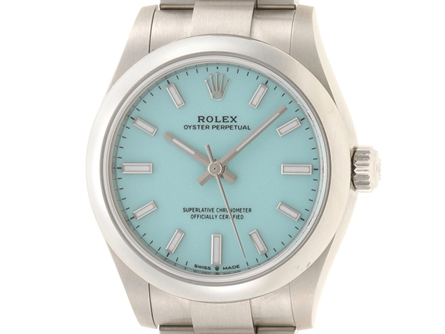 2021年2月 日本正規ギャラ ROLEX ロレックス 時計 オイスターパーペチュアル 31 277200 SS ステンレス ターコイズブルー文字盤  （2147100391107）【200】T の購入なら「質」の大黒屋（公式）