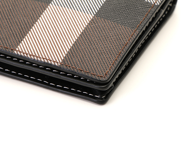 BURBERRY バーバリー チェック 名刺入れ 80366711 PVC ダーク