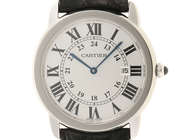 Cartier　カルティエ　時計　ロンドソロLM　WSRN0029　ステンレス　アリゲーターレザー　クォーツ　2143700176687　【437】