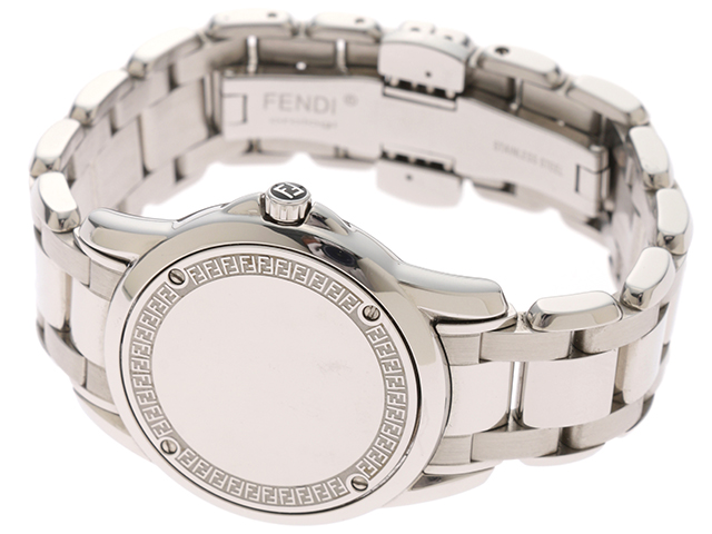 FENDI フェンディ 腕時計 2200L ステンレススチール ズッカ柄