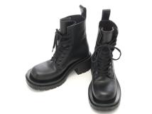 BOTTEGA VENETA　ボッテガ・ヴェネタ　ラグ　レースアップブーツ　レディース37　ブラック　カーフ　667145VBS501000　 2147100399790　【432】