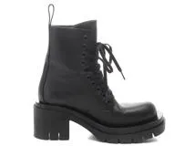 BOTTEGA VENETA　ボッテガ・ヴェネタ　ラグ　レースアップブーツ　レディース37　ブラック　カーフ　667145VBS501000　 2147100399790　【432】