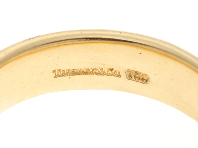 TIFFANY＆Co. ティファニー ドアノックダイヤリング 750YG ＃11号 7.8
