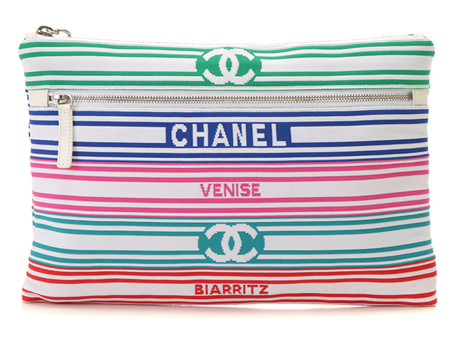 CHANEL シャネル クラッチバッグ マルチカラー/SV ミックス