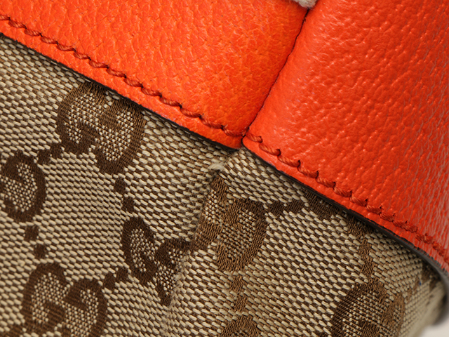 GUCCI グッチ リュック バックパック ナイロン レザー オレンジ GUCCI グッチ リュック バックパック ナイロン レザー オレンジ 【公式