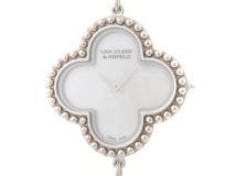 Van Cleef & Arpels ヴァン クリーフ＆アーペル ヴィンテージ アルハンブラウォッチ VCARO40S00  K18WG/マザーオブパール クォーツ【472】SJ