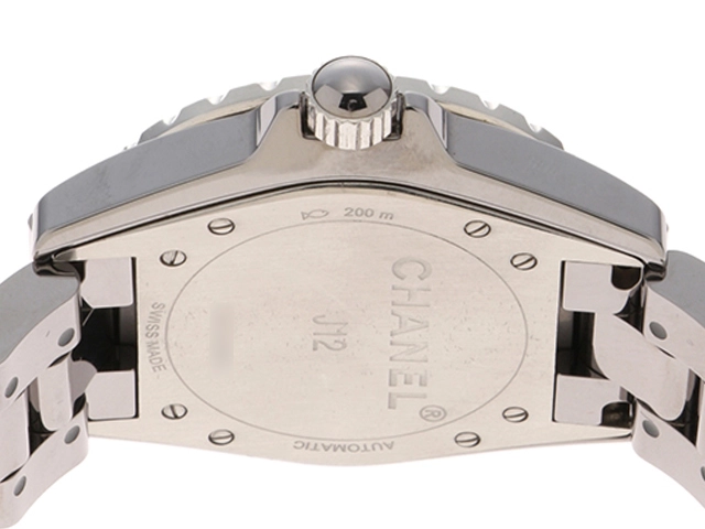 CHANEL　シャネル　J12 クロマティック　H2934　CE/SS　グレー　メンズ　自動巻き2147100420968【432】