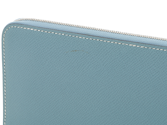 HERMES エルメス アザップロング 長財布 ヴォーエプソン ブルー