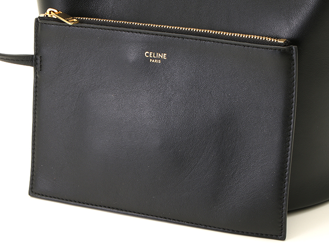 CELINE セリーヌ バケット16(セーズ)バッグ ブラック/GP