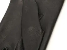 エルメス 手袋 グローブ レディース7 ブラック レザー Ｈマーク 