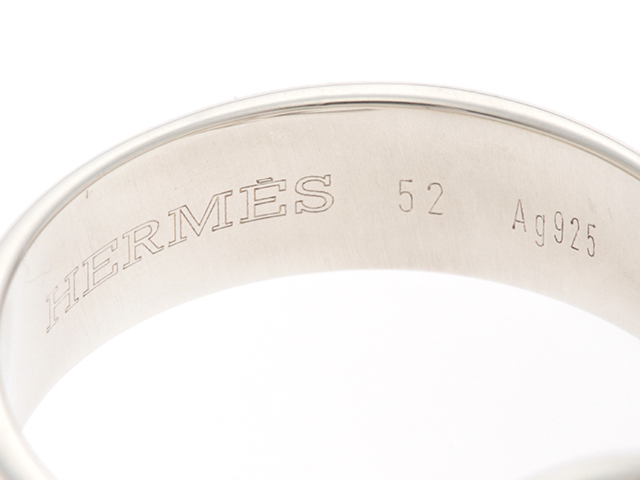 HERMES エルメス ドゥザノーリング シルバーSV 6.0g #52号【432 