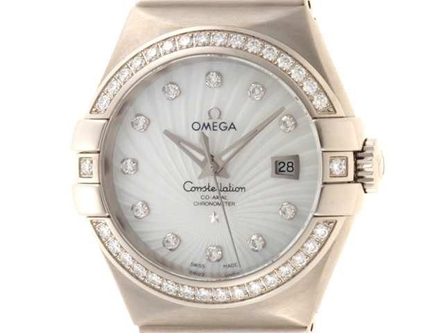 OMEGA オメガ 腕時計 コンステレーション 123.55.31.20.55.003 ダイヤモンドベゼル K18ホワイトゴール﻿ド 自動巻 2022年7月並行品【472】