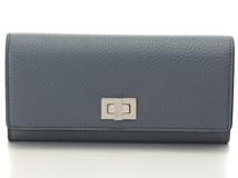 FENDI　フェンディ　ピーカブー　コンチネンタル財布　ライトブルー　カーフレザー　8M0427A91BF09VN　長財布　【432】2147100429176