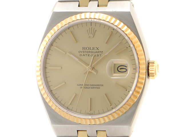 ROLEX ロレックス デイトジャスト 17013 シャンパン イエローゴールド ...
