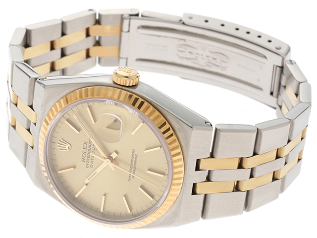 ROLEX ロレックス デイトジャスト 17013 シャンパン イエローゴールド ...