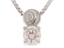 DAMIANI　ダミアーニ ネックレス　グリフロゴネックレス　ホワイトゴールド　ダイヤモンド　約4.1g 【430】 2147100433449