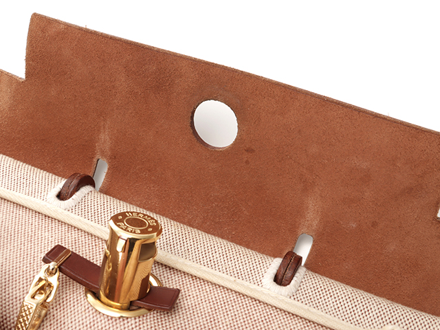 HERMES エルメス　エールライン　ＭＭ　ブラウン　バッグ エルメス(HERMES)エルメス エールライントートMM トートバッグ