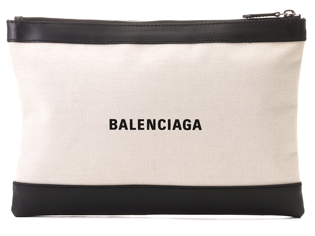 バレンシアガ ネイビークリップL 付属品有balenciaga クラッチバッグ