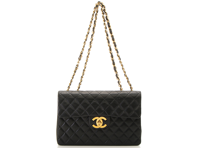 シャネル CHANEL マトラッセ チェーンショルダー34 ブラック/GP 金具 