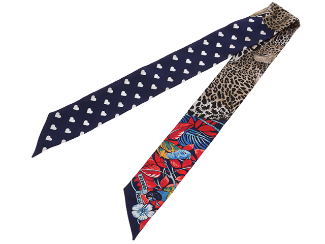 新品限定品【HERMES】Jungle Love Love ツイリー エルメス ツイリー 「JUNGLE LOVE LOVE」（ジャングルラブラブ