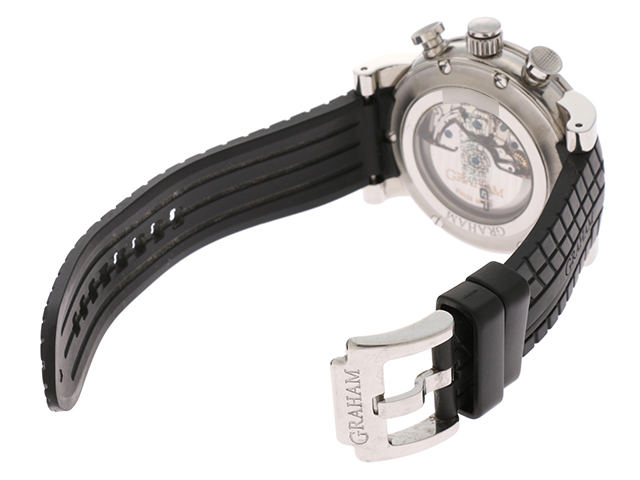 グラハム GRAHAM シルバーストーン シルバー黒目 K18ピンクゴールド 自動巻き メンズ 腕時計