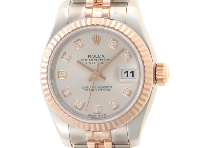 ROLEX ロレックス デイトジャスト 179171G シルバー ピンク
