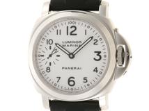 PANERAI　パネライ　ルミノール　マリーナ　PAM00003　手巻き　ステンレス/ラバー　ホワイト　メンズ【430】2147100443523