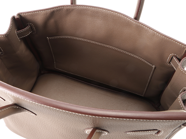 HERMES エルメス バーキン30 トリヨンクレマンス エトゥープ/SV
