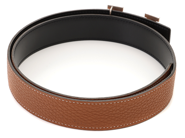 HERMES エルメス コンスタンスベルト ゴールド ブラック SV トゴ