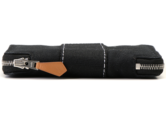 HERMES エルメス フールトゥ パースPM 財布ミニ ブラック/SV