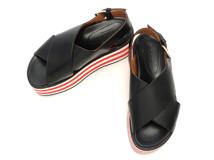 MARNI　マルニ　サンダル　レディース37　ブラック　レザー　ZPMS007506P358600N99　2147100450859　【432】