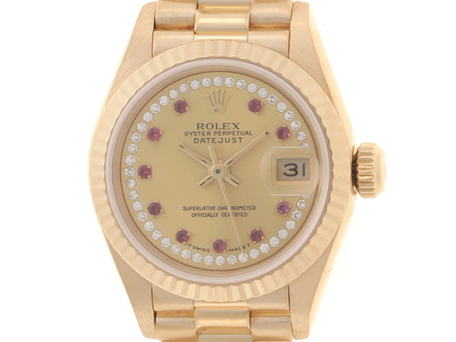 R番 ROLEX ロレックス デイトジャスト 69178LR 自動巻き YG レディース  