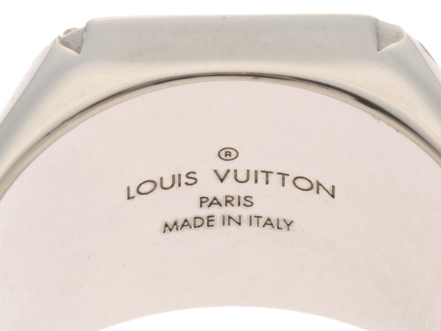 LOUIS VUITTON ルイヴィトン シグネットリング・モノグラム スチール M