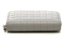 CELINE セリーヌ Ｃチャーム コンパクトジップウォレット グレー レザー 10B663BFL.08GC【430】2147100456554