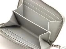 CELINE セリーヌ Ｃチャーム コンパクトジップウォレット グレー レザー 10B663BFL.08GC【430】2147100456554