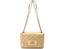 CHANEL　シャネル　バッグ　マトラッセ　チェーンショルダー　ゴールド　GP　レザー　2147100456660　【437】