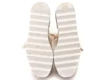 Stella McCartney　ステラマッカートニー　ガイアプラットフォームエスパドリーユサンダル　レディース37　アイボリー/ベージュ　コットン/ストロー　810054