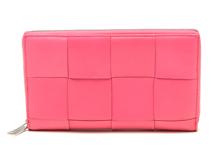 BOTTEGA VENETA     　ボッテガヴェネタ      　カセット 　　ラウンドファスナー長財布      　 651368       　ラムスキン　　 レディース　　【436】　　2147100460872