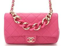 CHANEL シャネル　マトラッセ23 チェーンショルダー ピンク/GP ラムスキン　433